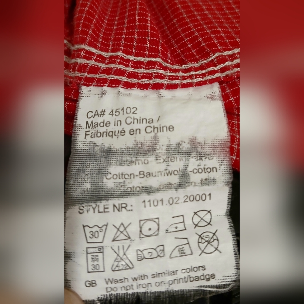 Men's Scotch & Soda Red Button Down Shirt - Picture 15 of 15